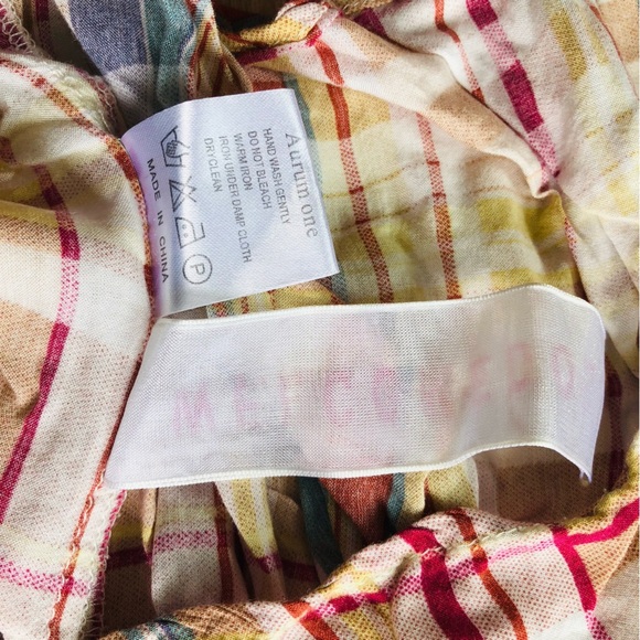 Welcome Doll Japanese Brand Babydoll Plaid Top - Picture 7 of 9